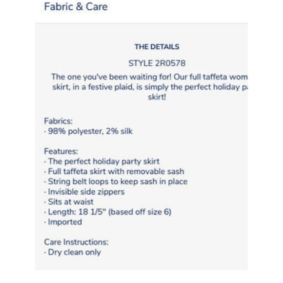 Vineyard vines Jolly Tartan plaid Taffeta Holiday Party skirt - Picture 10 of 11